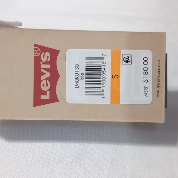 NWT LEVI'S Classic Asymmetrical Faux Leather Motorcycle Jacket Coat Black Mens S - Picture 3 of 15